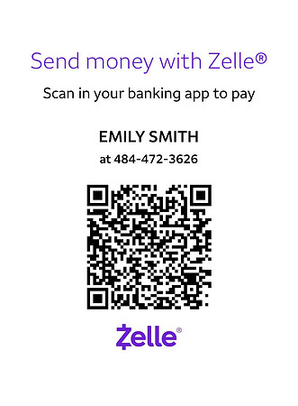 484-472-3626 Zelle QR Code